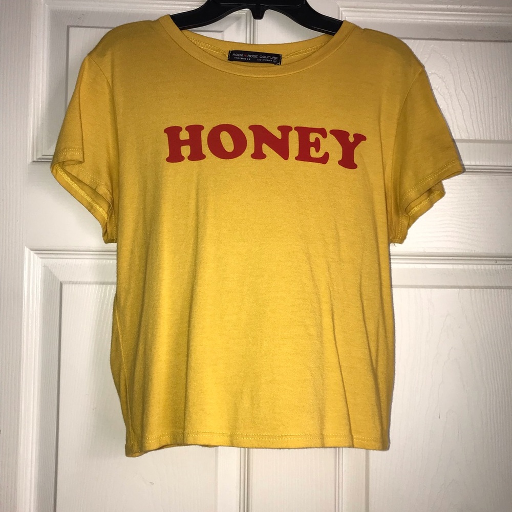 Yellow crop top